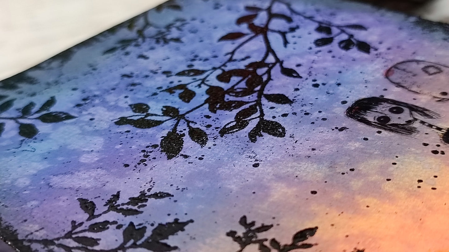 Set of photopolymer stamps- BRANCH OUT