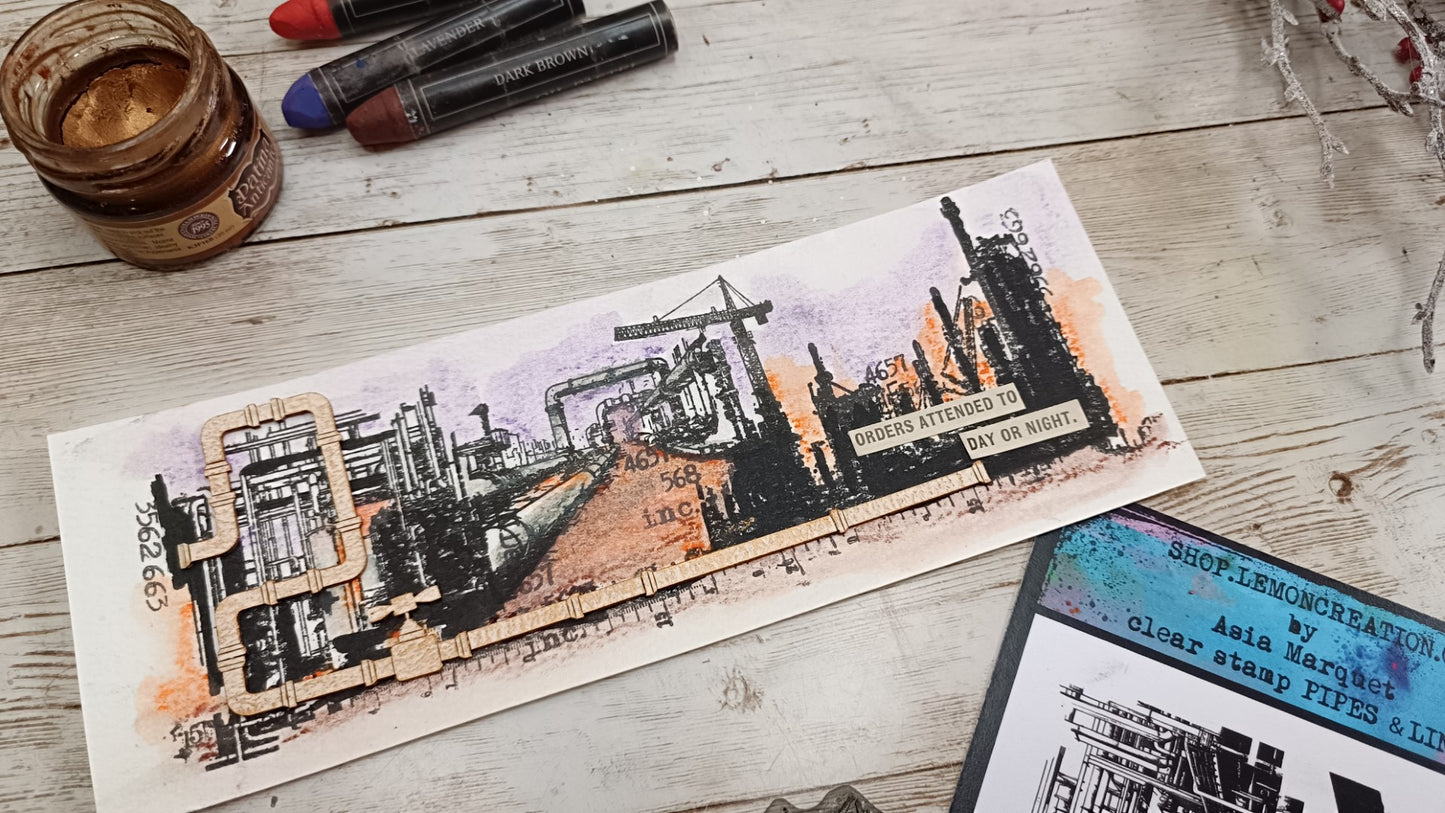 Set of photopolymer stamps- CONSTRUCTION