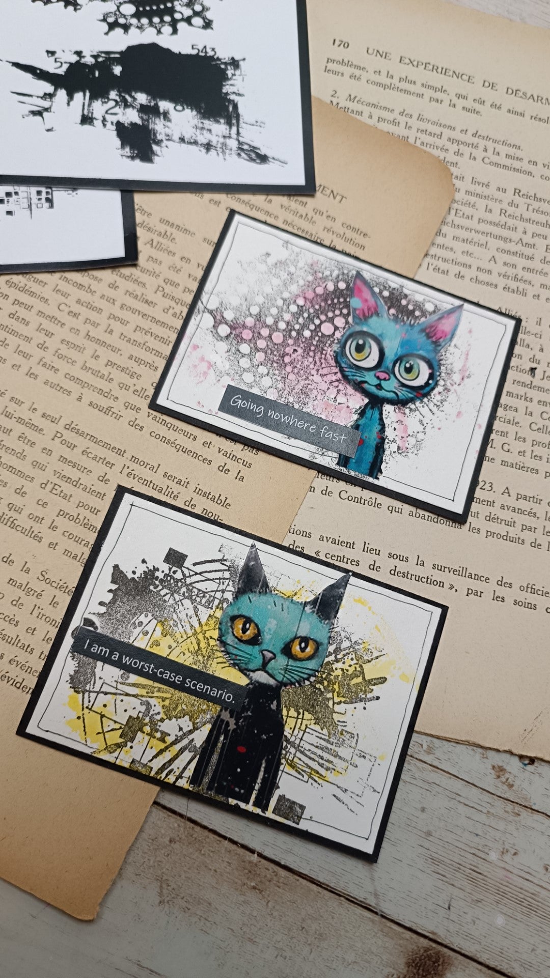 Set of photopolymer stamps- PURE CHAOS