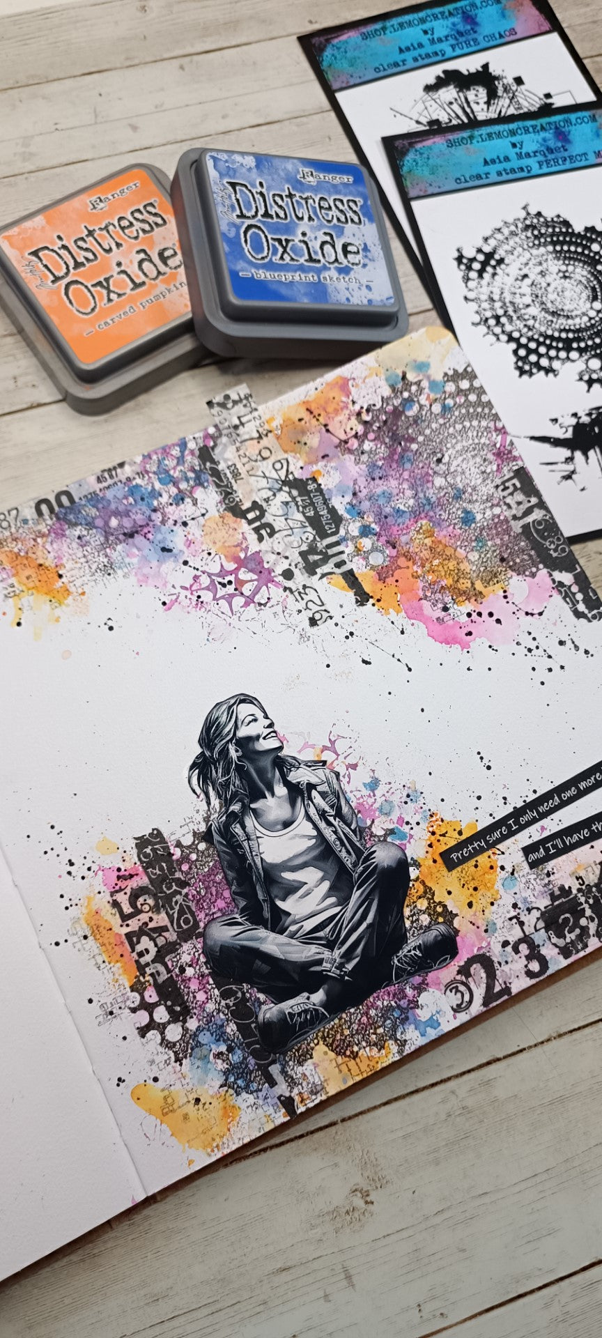 Set of photopolymer stamps- PERFECT MESS