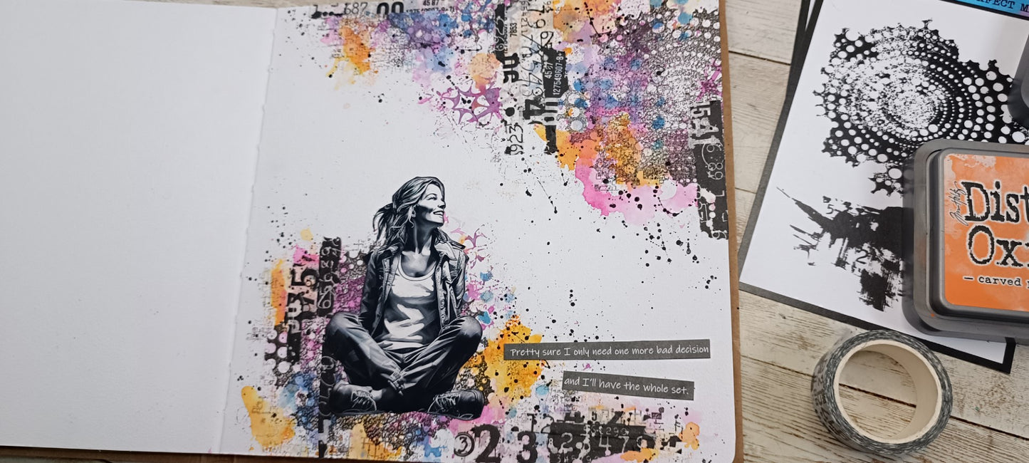Set of photopolymer stamps- PERFECT MESS