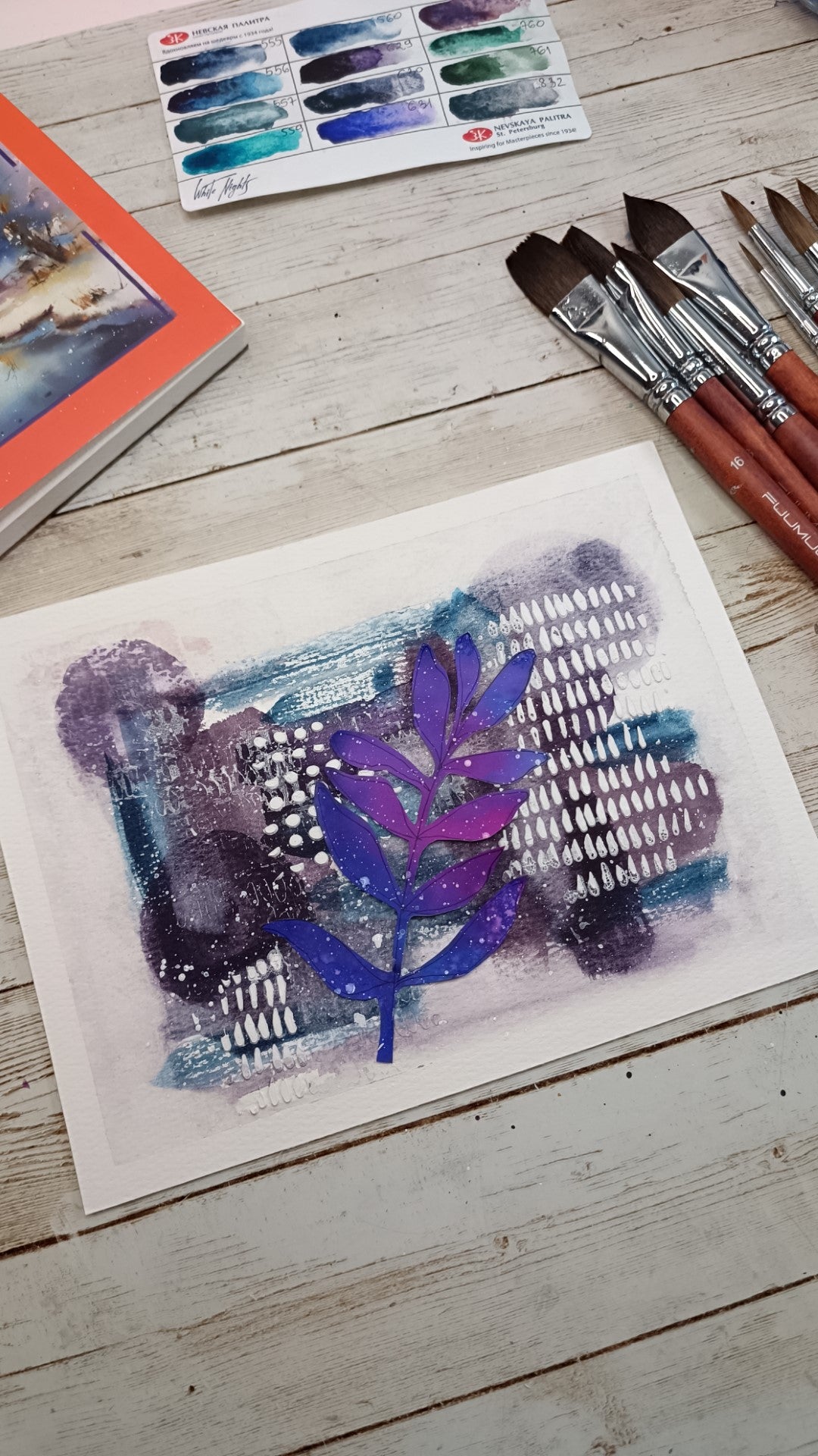 Mixed Media stencil- MARK MAKING- DOTS