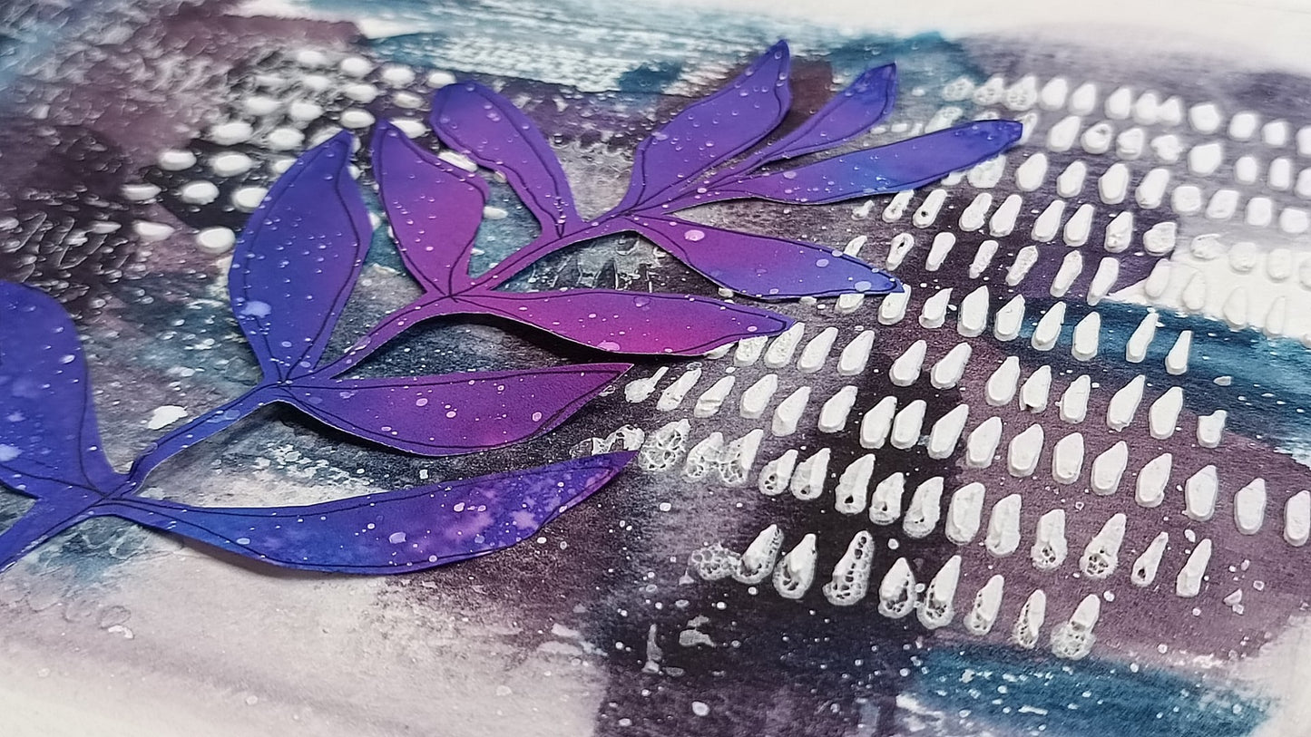 Mixed Media stencil- MARK MAKING- DOTS