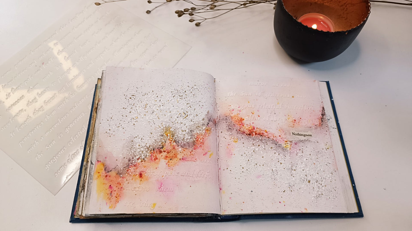 Mixed Media stencil- VINTAGE PAPER TRAIL