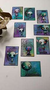 Set of photopolymer stamps- COSMIC MESS