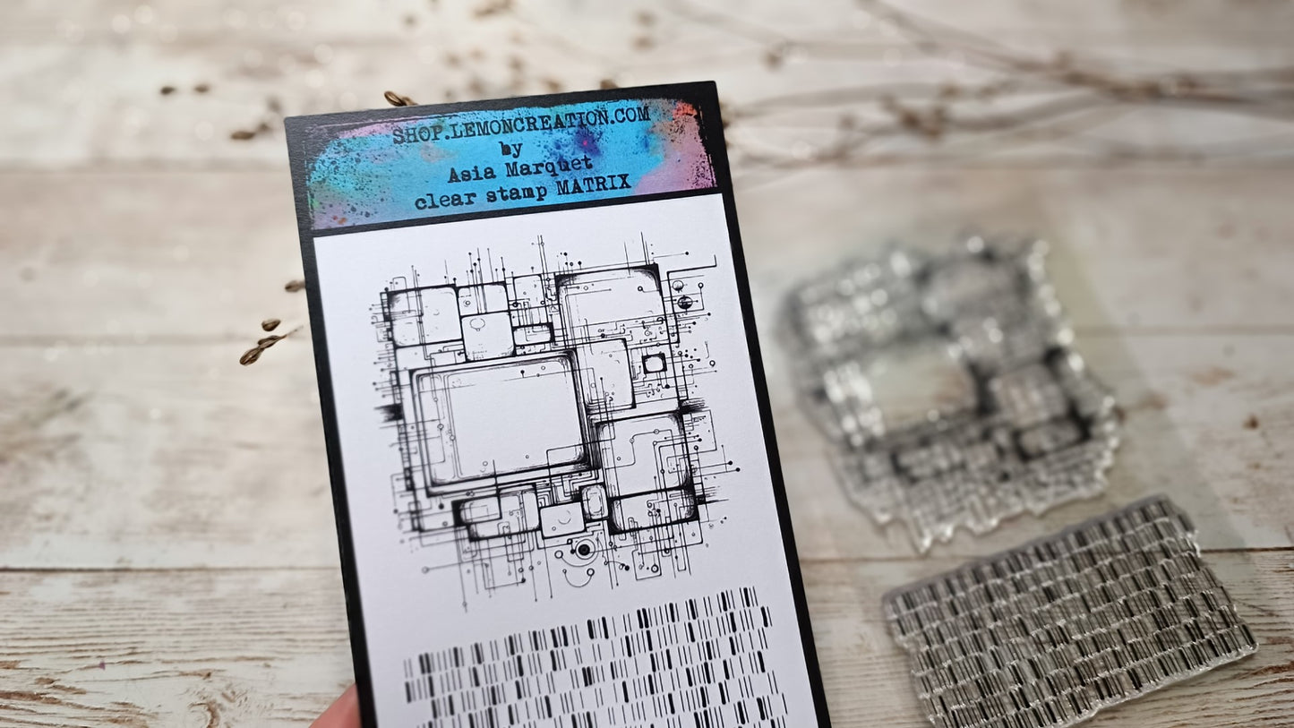 Set of photopolymer stamps- MATRIX