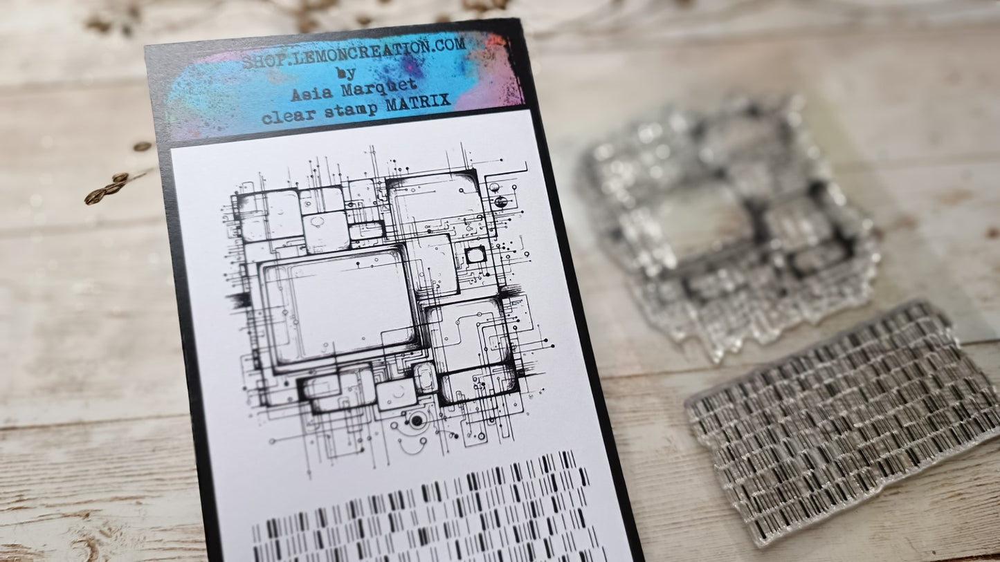 Set of photopolymer stamps- MATRIX