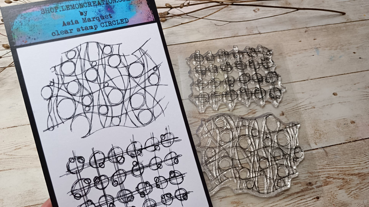Set of photopolymer stamps- CIRCLED