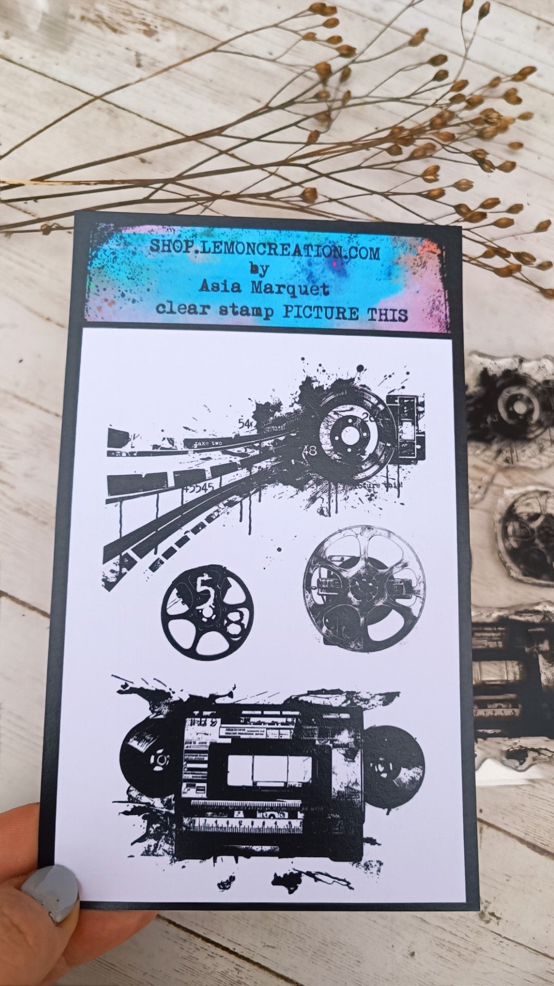 Set of photopolymer stamps- PICTURE THIS