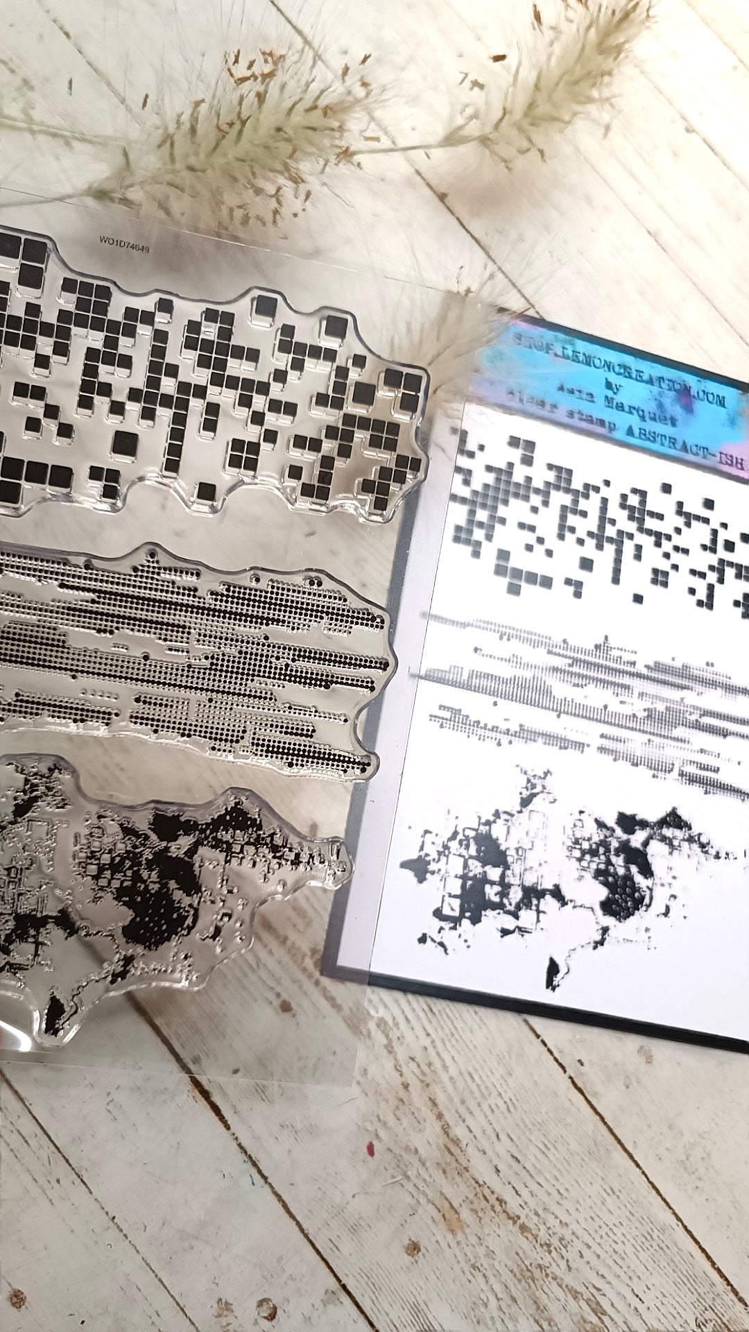Set of photopolymer stamps- ABSTRACT-ISH