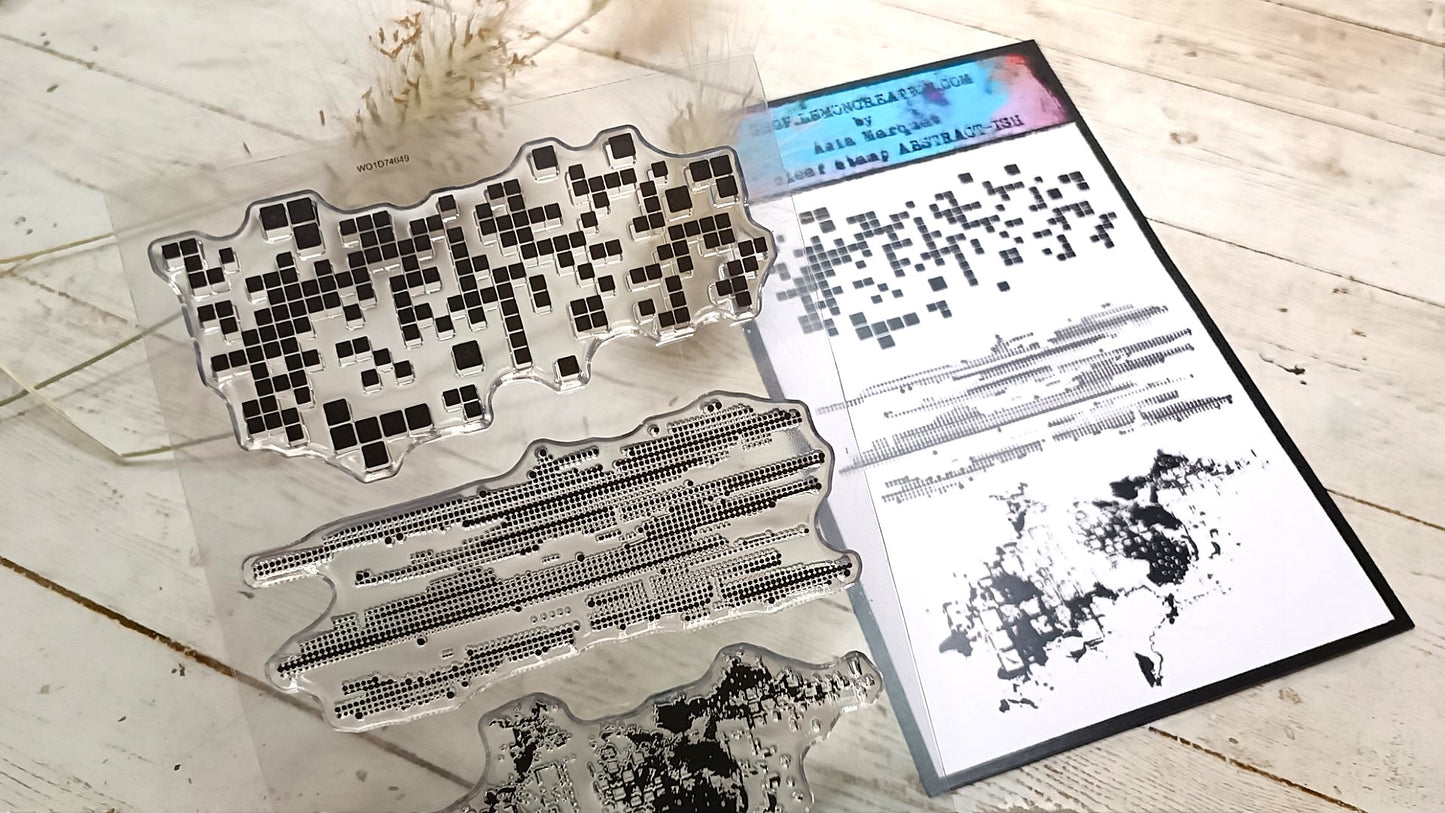 Set of photopolymer stamps- ABSTRACT-ISH