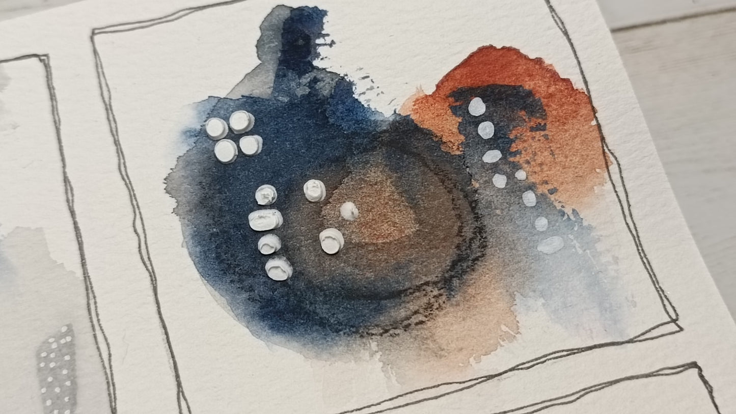 Mixed media stencil- DOTTED