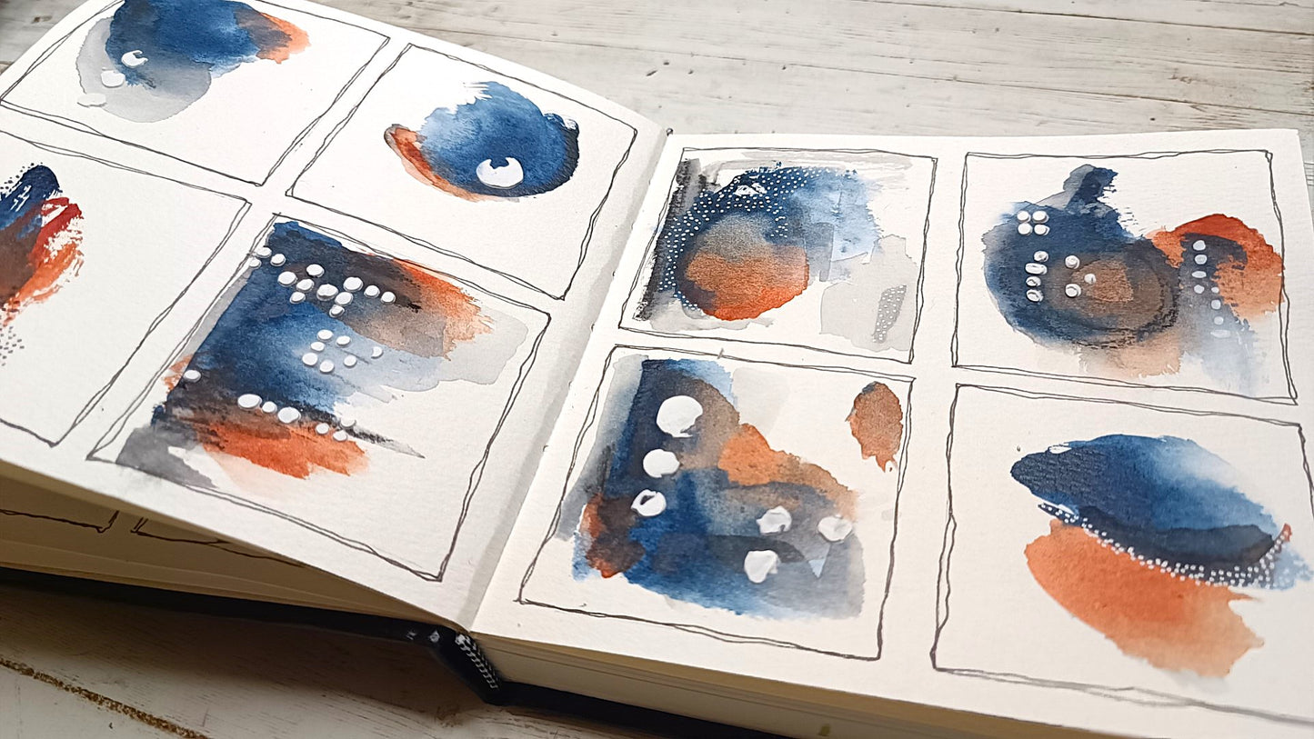 Mixed Media Stencil- MESSY ROUNDS