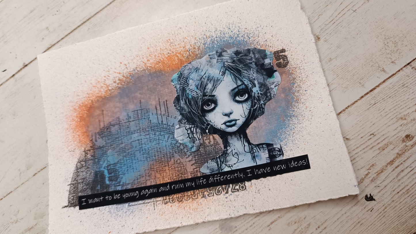 Set of photopolymer stamps- ONCE UPON A TIME