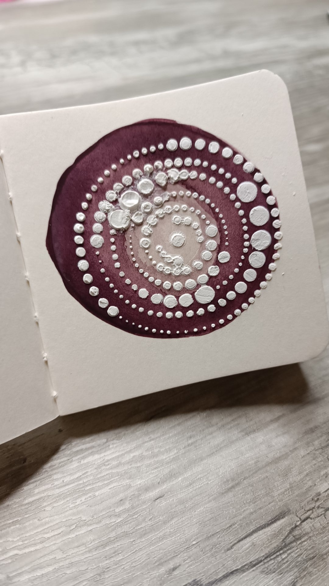 Mixed Media Stencil- RUNNING IN CIRCLES