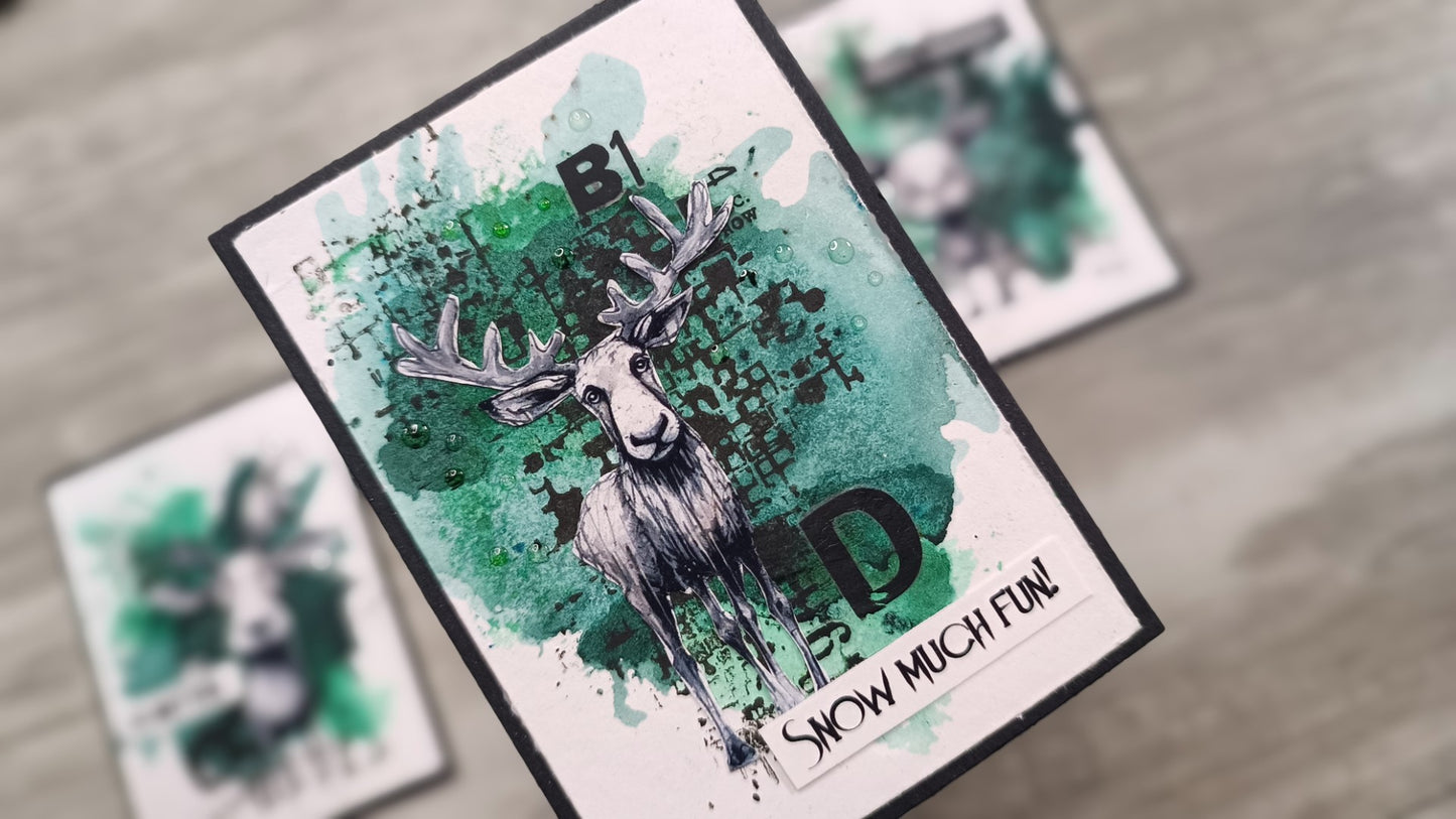 Mixed Media Stencil- GRID