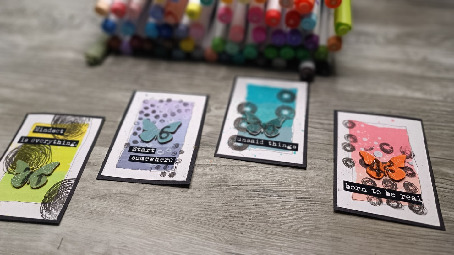 Set of photopolymer stamps- COSMIC MESS