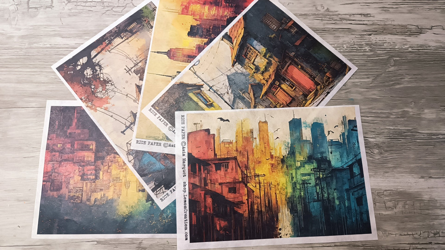 Rice Papers- TANGERINE collection