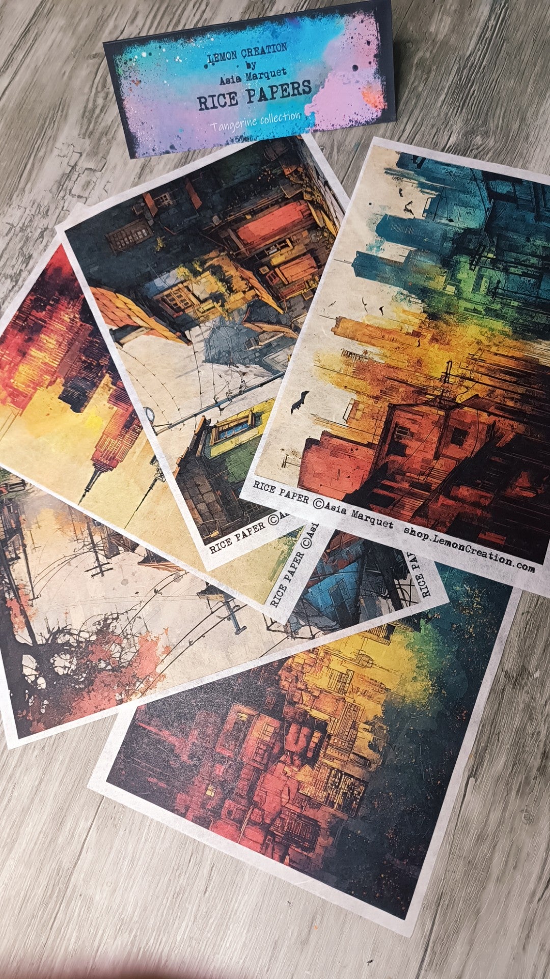 Rice Papers- TANGERINE collection