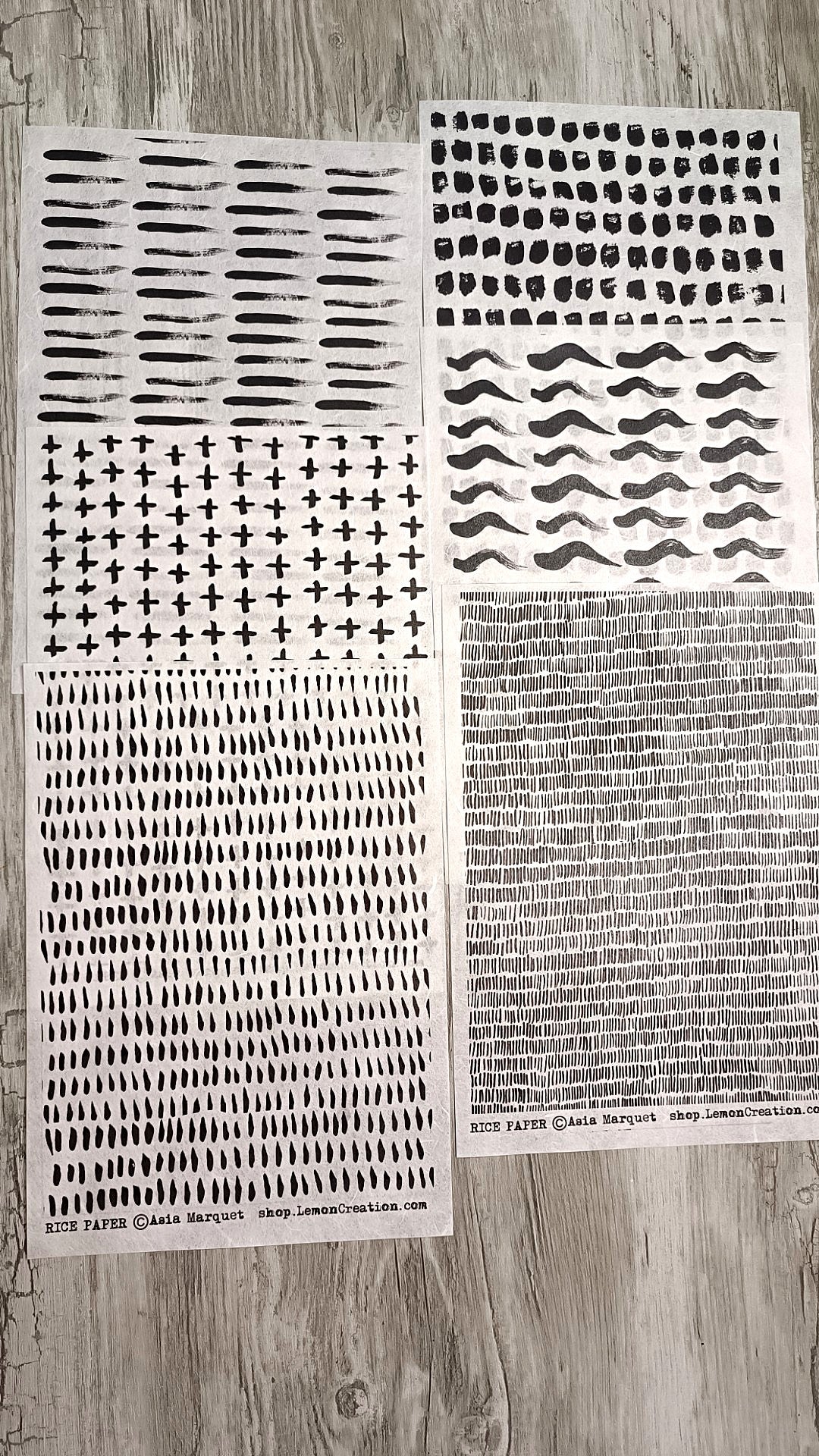 Rice Papers- BLACK collection
