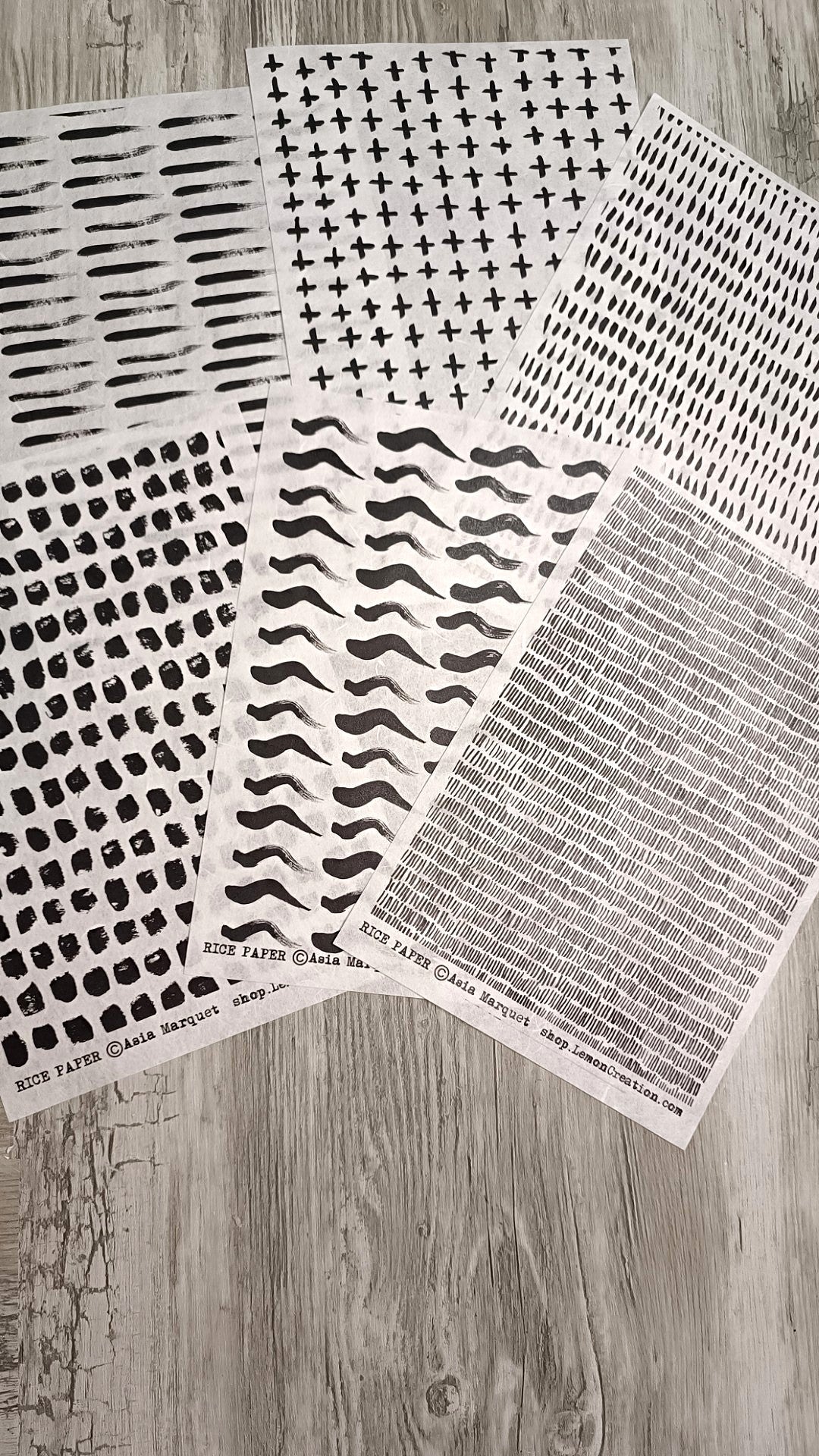 Rice Papers- BLACK collection