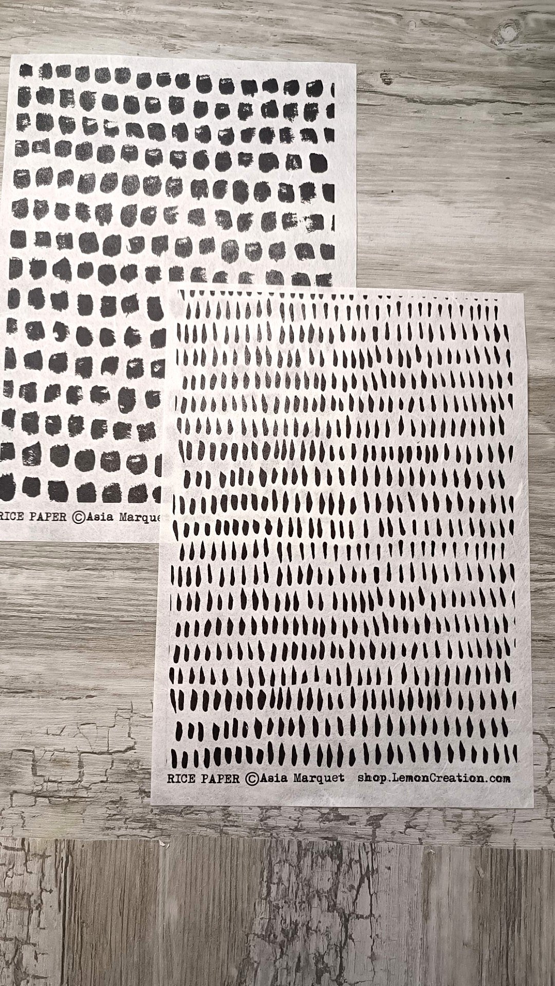 Rice Papers- BLACK collection