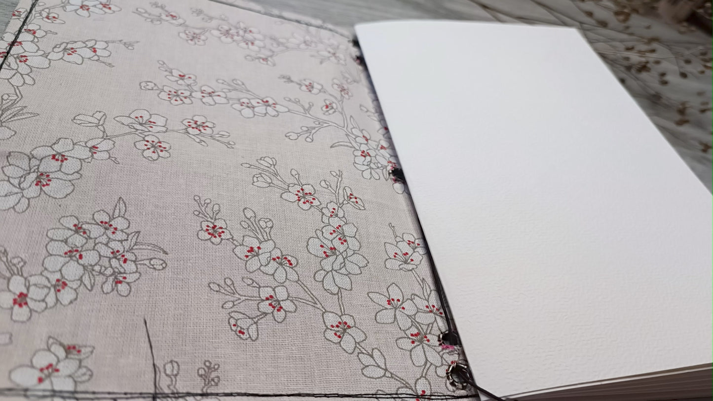 Butterfly art journal with watercolor papers- BIG SIZE