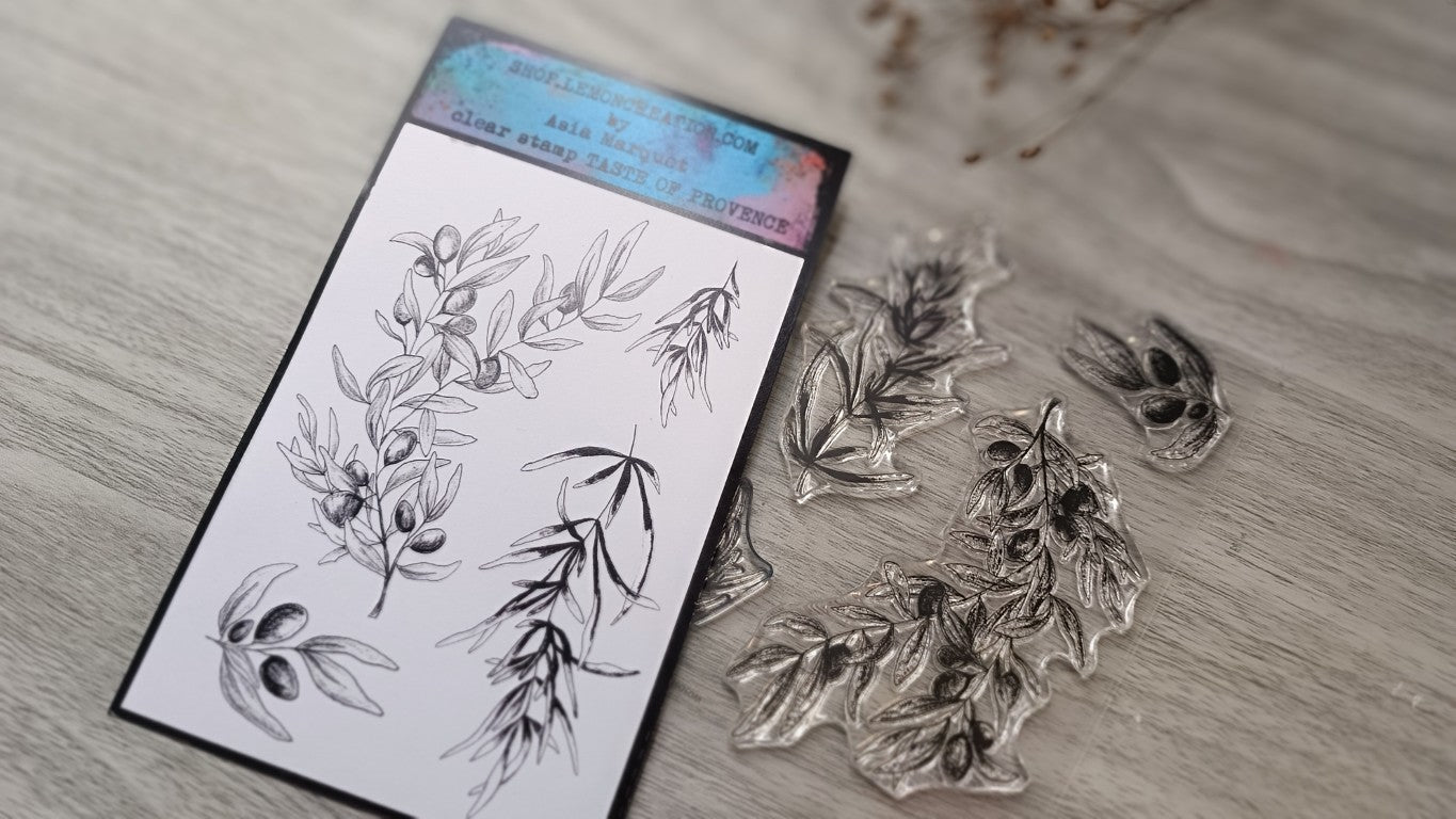 Set of photopolymer stamps- TASTE OF PROVENCE