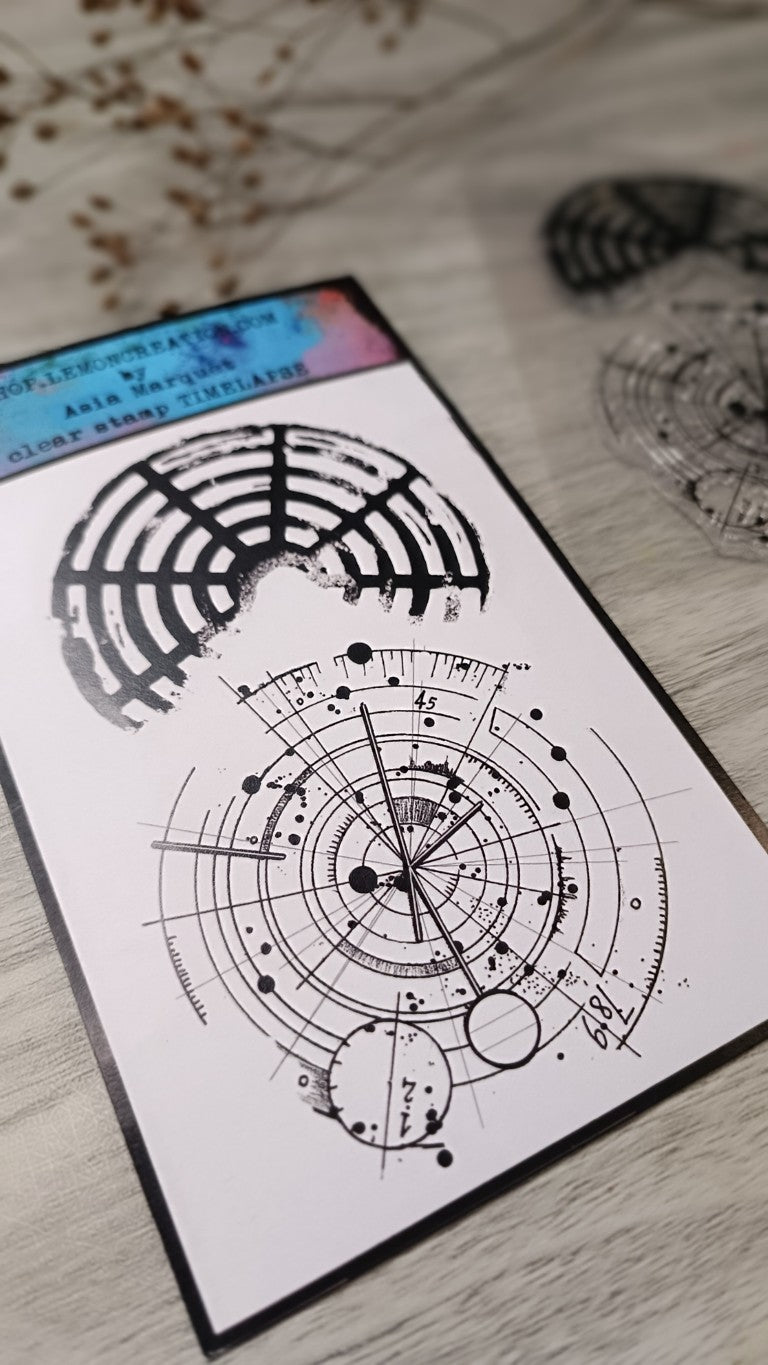 Set of photopolymer stamps- TIMELAPSE