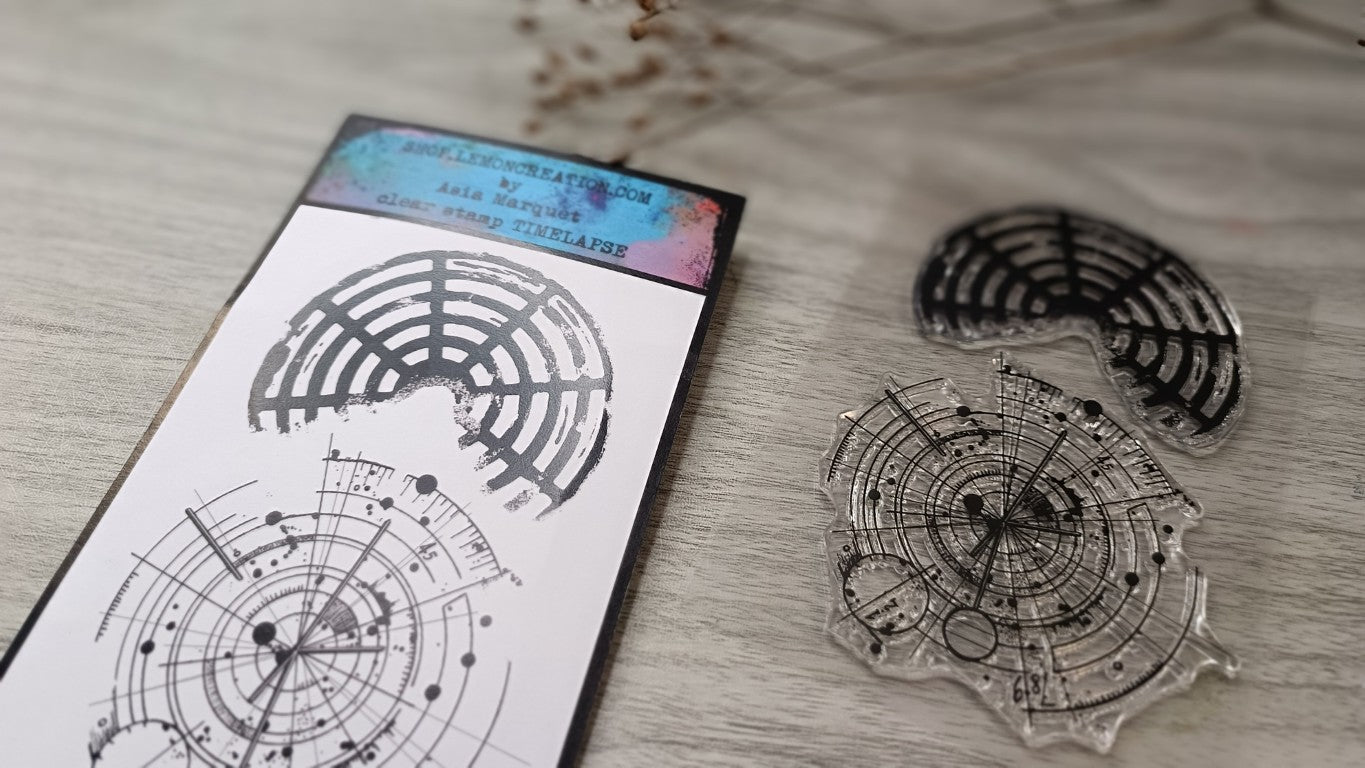 Set of photopolymer stamps- TIMELAPSE