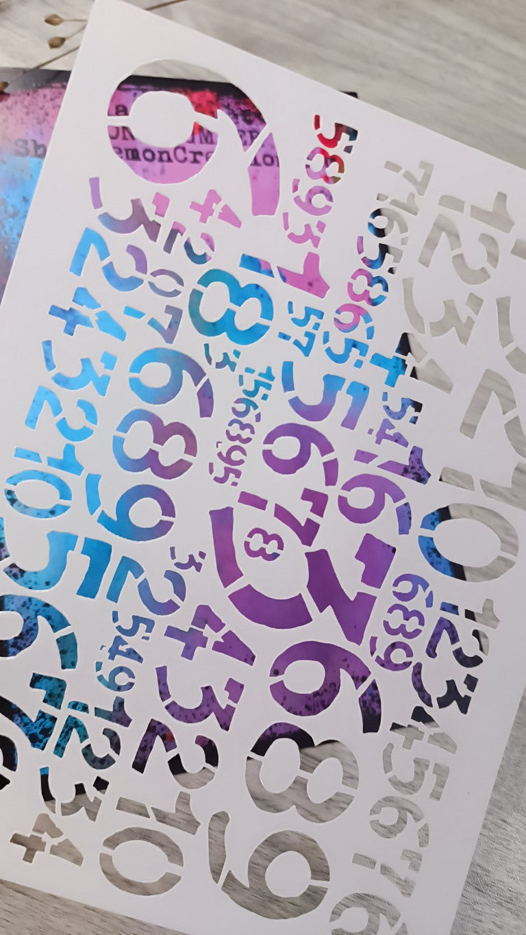 Mixed Media Stencil- WRONG NUMBER