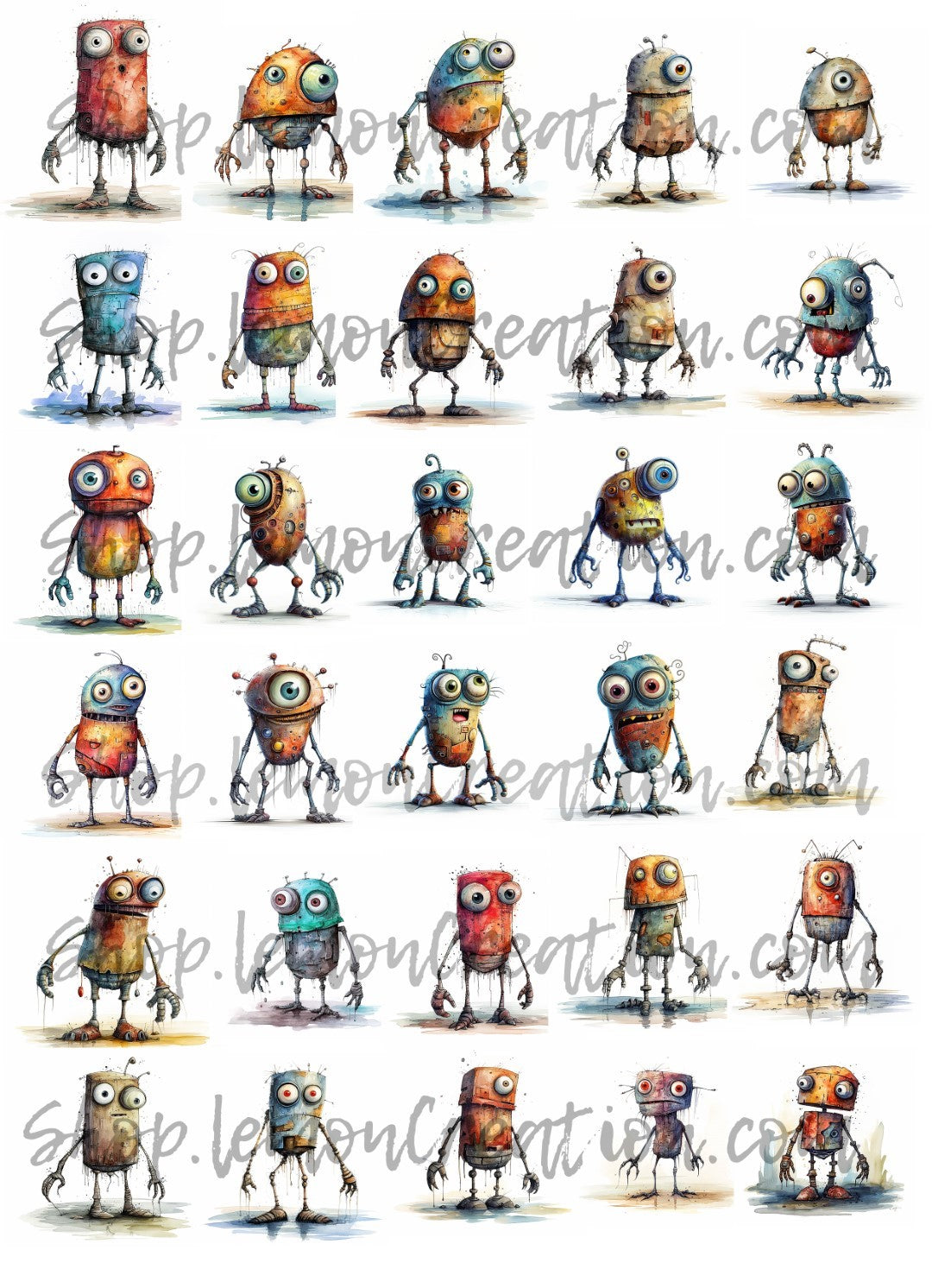 DIGITAL DOWNLOAD FILE- Melancholic Monsters