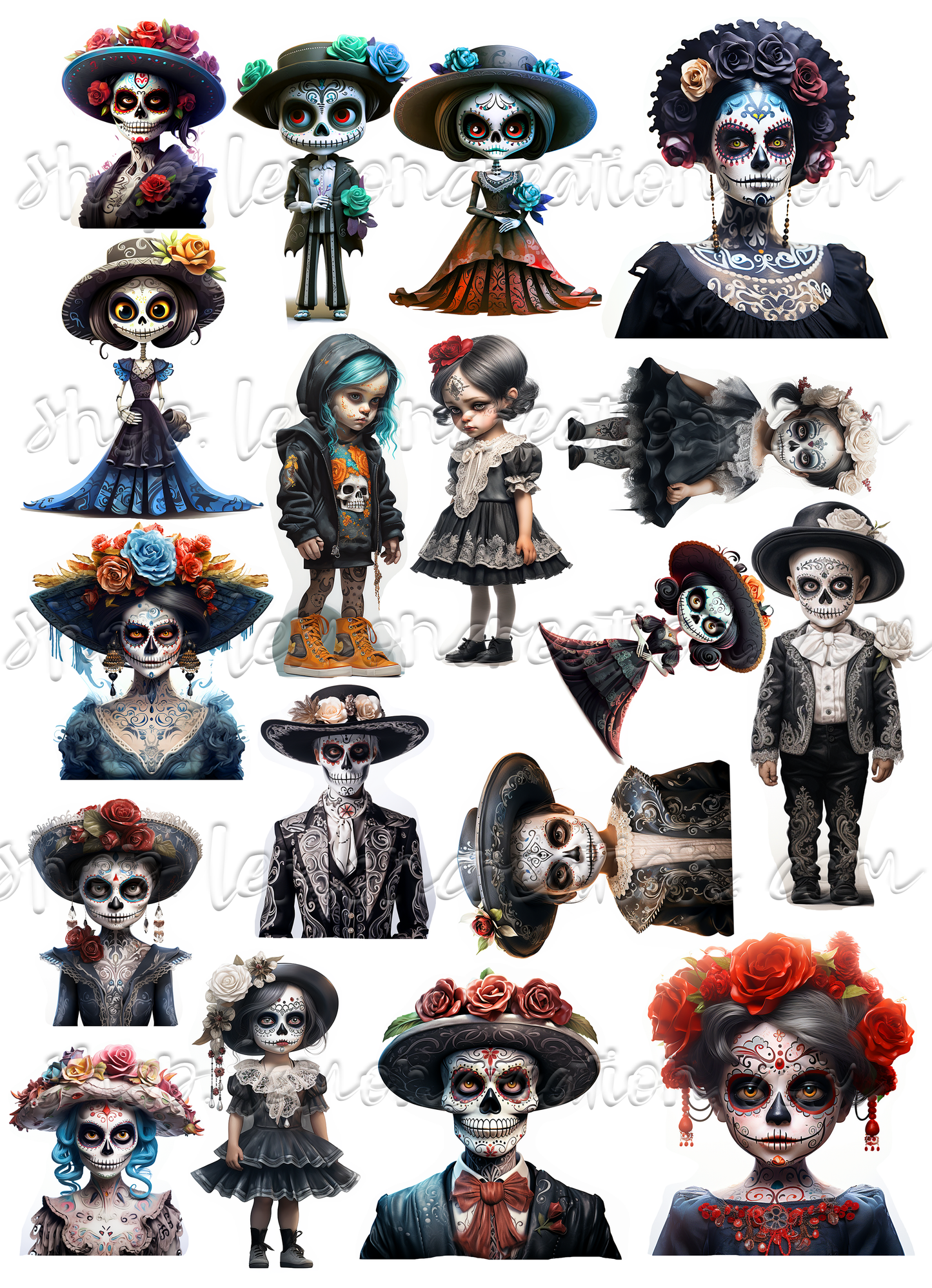 DIGITAL DOWNLOAD FILE- Dia de los Muertos