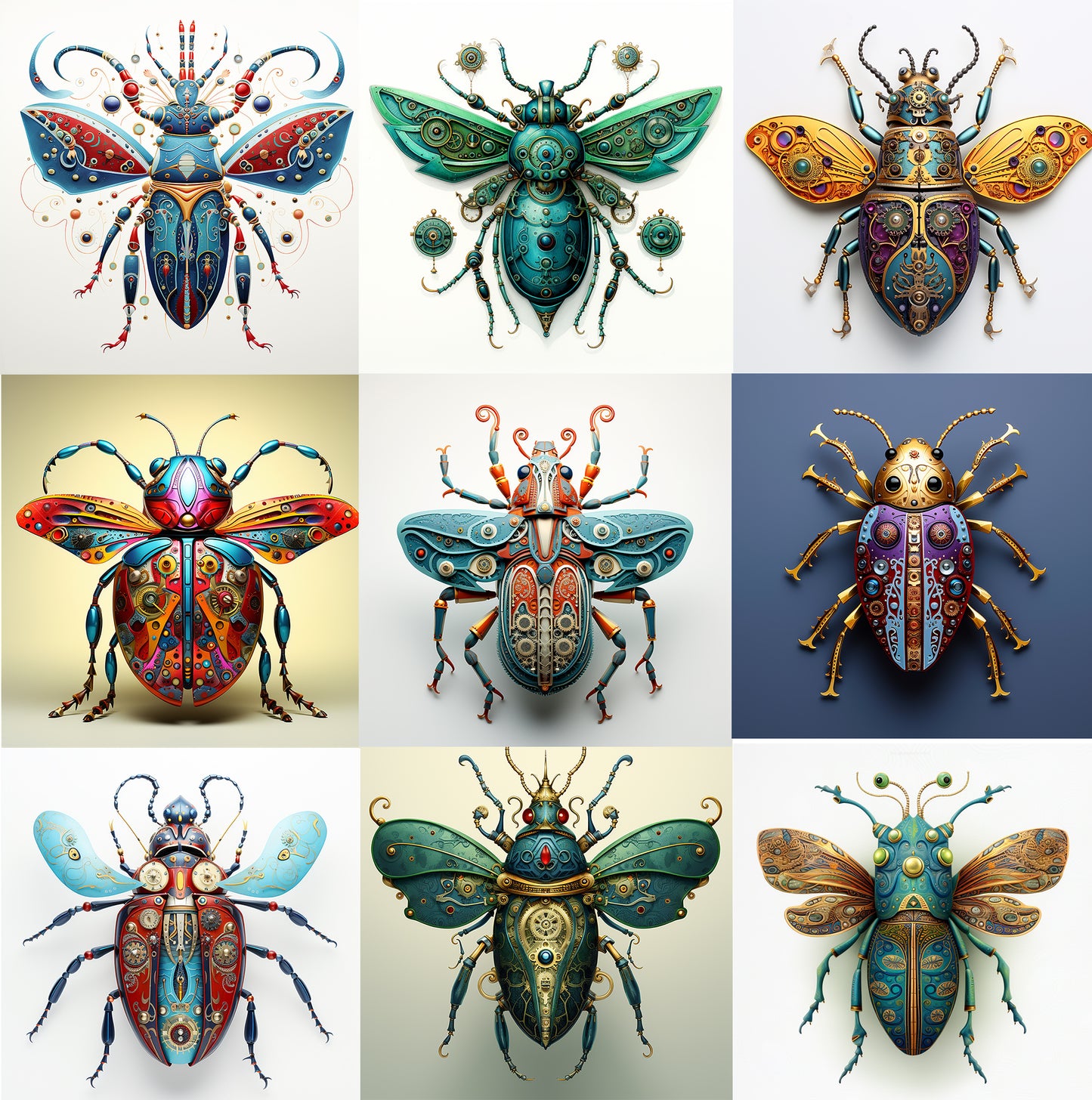 DIGITAL DOWNLOAD FILE- Steampunk Bugs