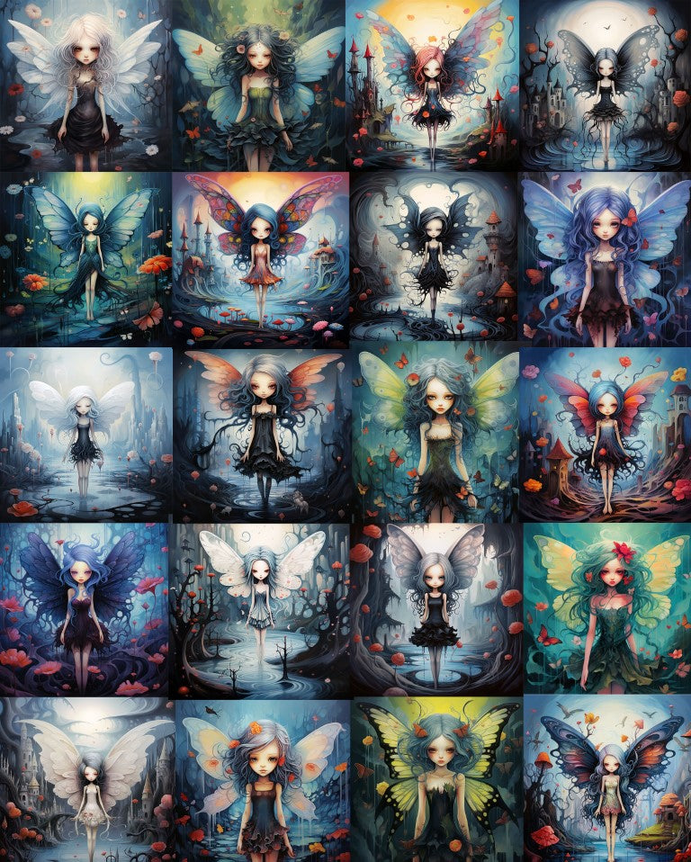 DIGITAL DOWNLOAD FILE- Enchanted Forest Fairies
