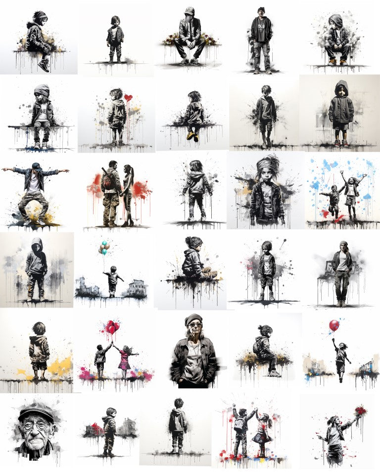 DIGITAL DOWNLOAD FILE- Graffiti People