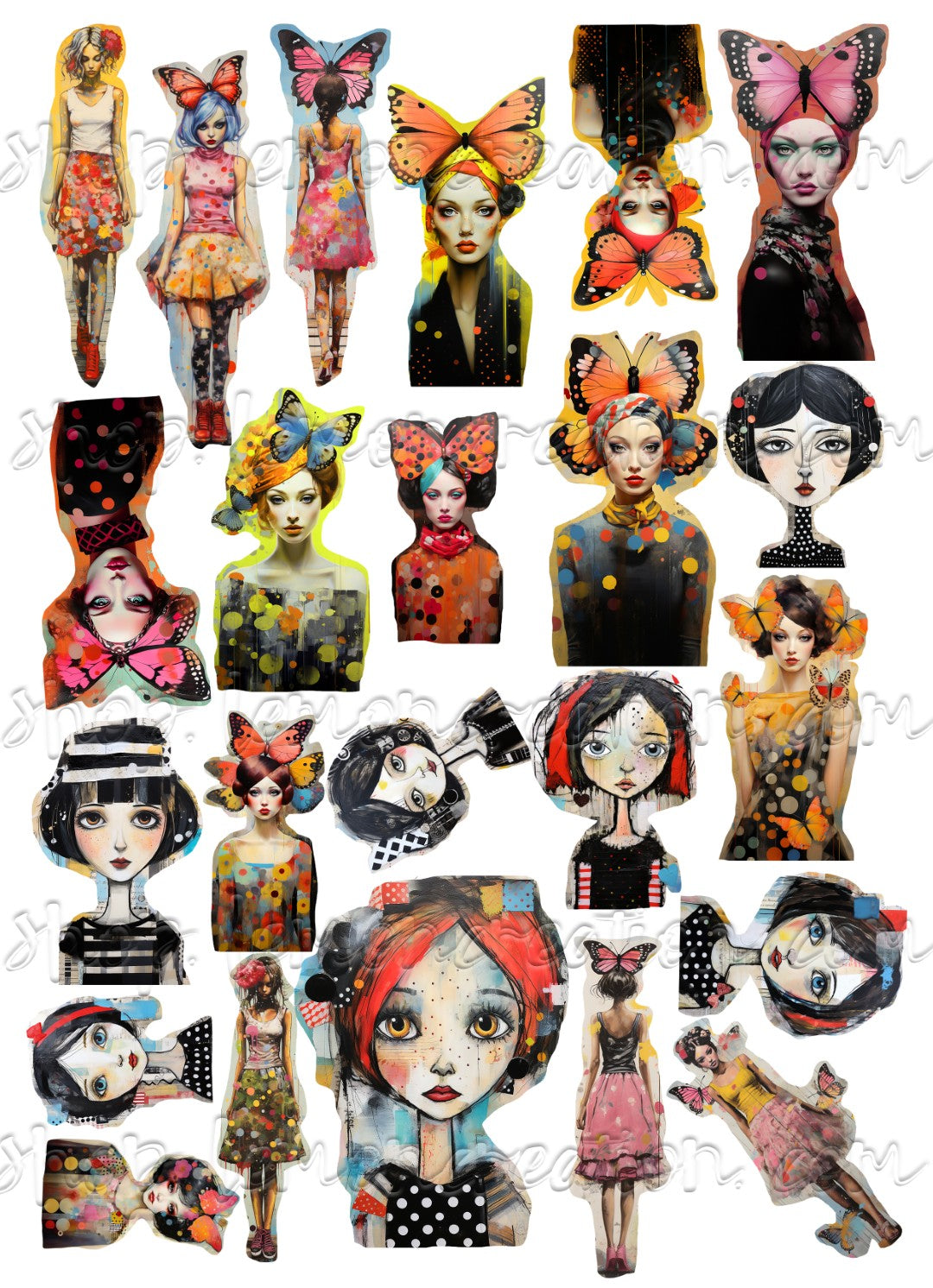 DIGITAL DOWNLOAD FILE- Patchwork Women