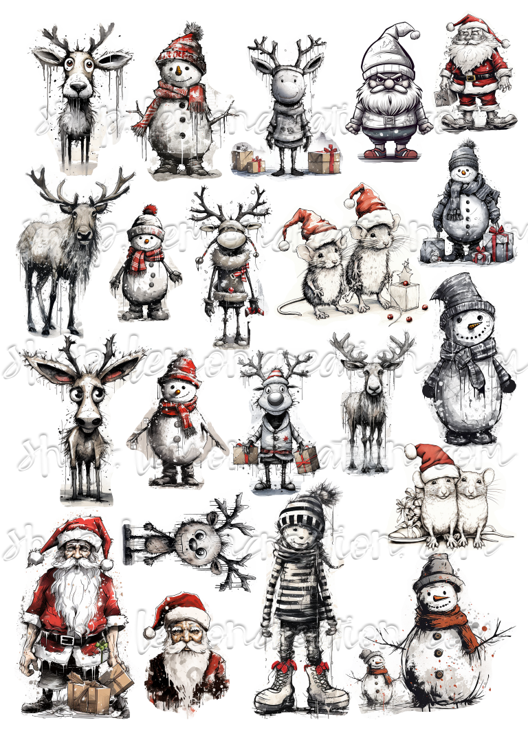 DIGITAL DOWNLOAD FILE- Cute Xmas Mix