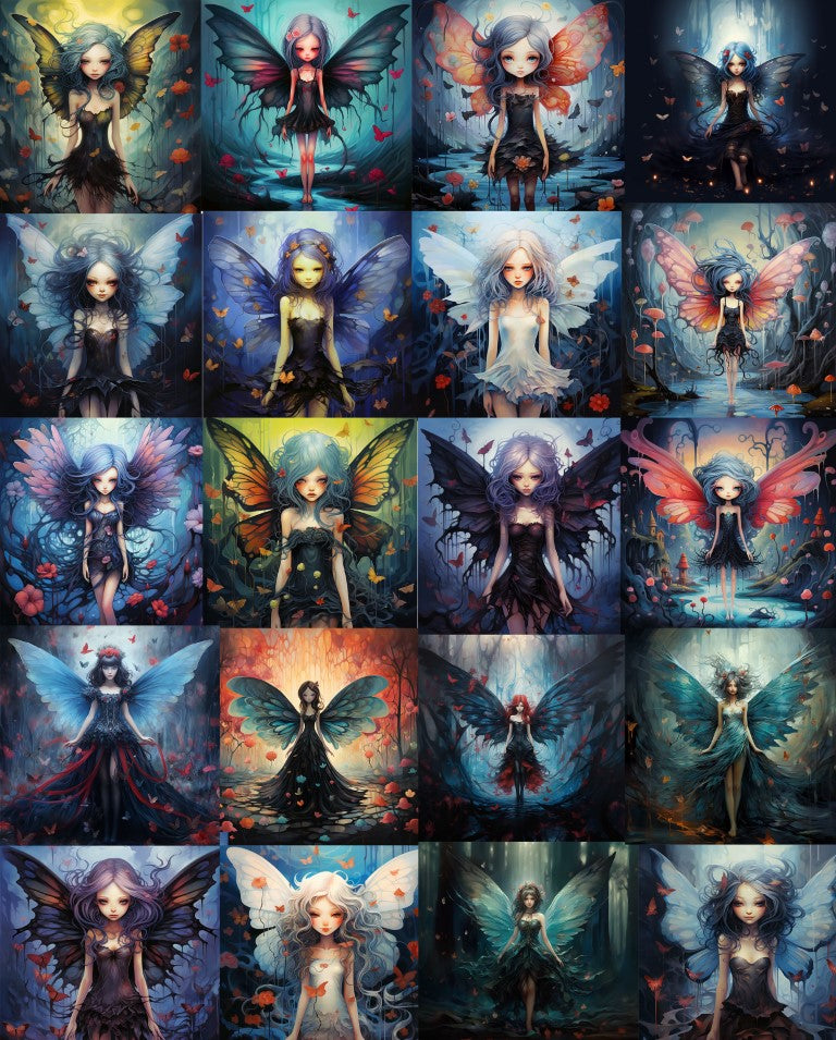 DIGITAL DOWNLOAD FILE- Enchanted Forest Fairies