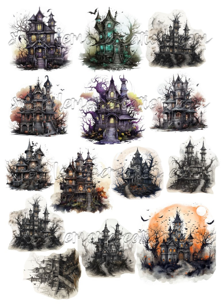 DIGITAL DOWNLOAD FILE- Haunted Manor