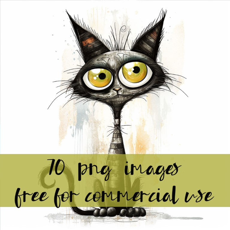 DIGITAL DOWNLOAD FILE- Crazy Cats