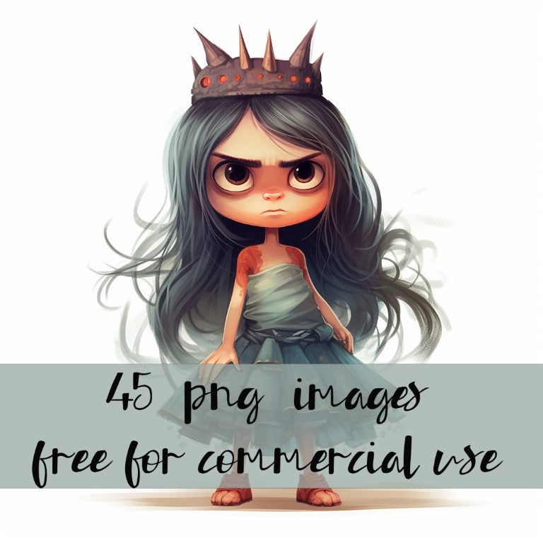 DIGITAL DOWNLOAD FILE- Princess with Attitude