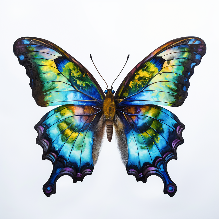 DIGITAL DOWNLOAD FILE- Watercolored butterflies