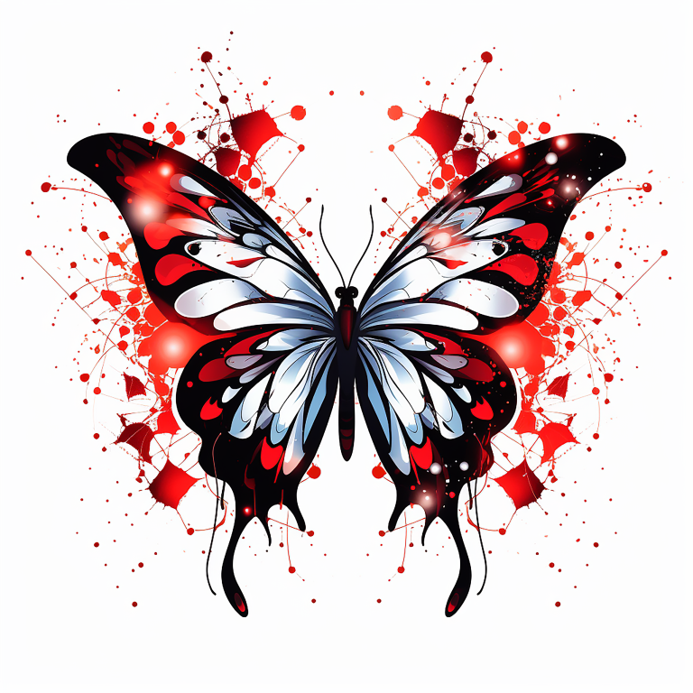 DIGITAL DOWNLOAD FILE- Watercolored butterflies