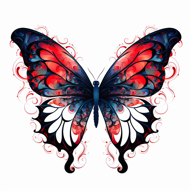 DIGITAL DOWNLOAD FILE- Watercolored butterflies