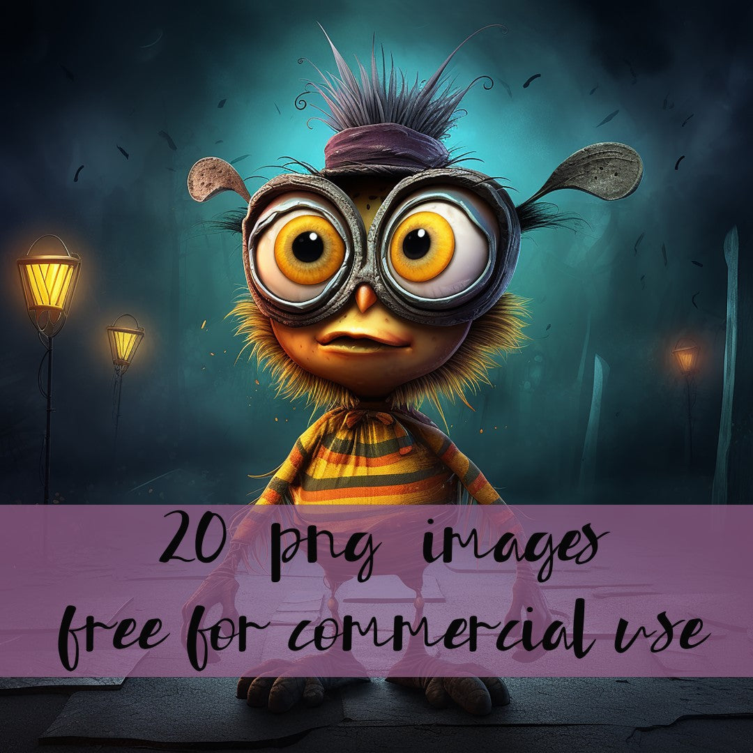 DIGITAL DOWNLOAD FILE- Whimsical Creatures