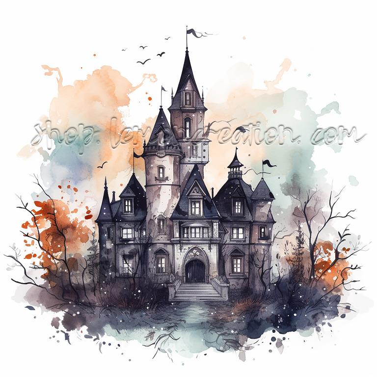 DIGITAL DOWNLOAD FILE- Haunted Manor