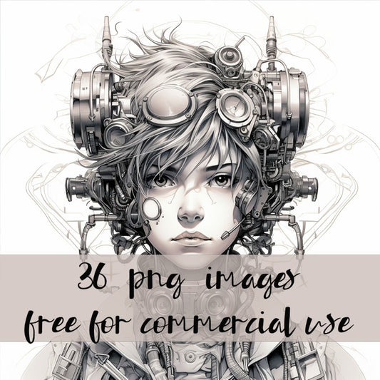 DIGITAL DOWNLOAD FILE- Steampunk Portraits