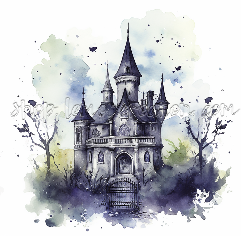 DIGITAL DOWNLOAD FILE- Haunted Manor