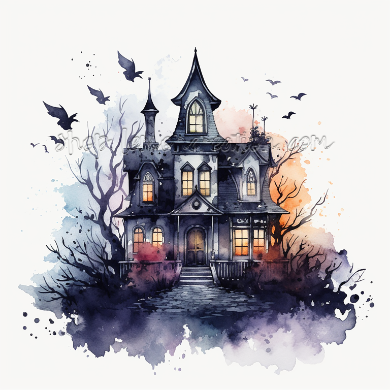 DIGITAL DOWNLOAD FILE- Haunted Manor